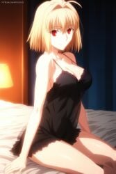 1female 1girls ai_assisted ai_generated arcueid_brunestud artkoikoi bed bedroom commentary_request english_commentary female female_only hi_res highres indoors koikoi light-skinned_female light_skin lingerie looking_at_viewer mixed-language_commentary room solo solo_female tsukihime very_high_resolution