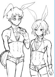 abs bunny_ears bunnysuit femboy femboys gay kabru mithrun short_shorts toned_femboy