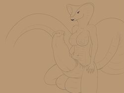 absorption_vore animated anthro balls big_balls big_breasts big_penis breasts cock_transformation duo female furry huge_balls huge_cock hyper hyper_balls hyper_penis killhubi merging naga nipples nude open_mouth penetration penis penis_transformation reptile scalie sex simple_background snake tongue transformation vore