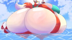 adansin animal_crossing audie_(animal_crossing) big_ass big_breasts breasts bubble_butt cleavage female furry huge_ass huge_breasts thick_thighs wide_hips