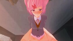 3d 3d_animation animated doki_doki_literature_club koikatsu mashirosolera natsuki_(doki_doki_literature_club) no_sound panties_aside petite_body petite_female petite_girl pink_eyes pink_hair sex sound_request tagme video