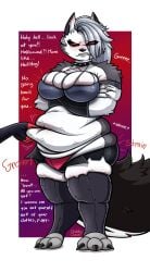 angry anthro chubby_anthro chubby_female chubbychisaki fat_ass furry loona_(helluva_boss) weight_gain