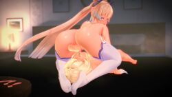 1futa 1girls 3d 3d_(artwork) animated big_ass big_penis deepthroat facefuck futanari genshin_impact lumine_(genshin_impact) maritan5150 moaning sangonomiya_kokomi soles_of_feet_in_socks sound tagme video