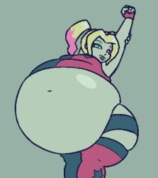 bbw belly big_belly bo_the_sno dc dc_comics harley_quinn harley_quinn_(series)