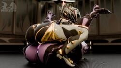 2girls 3d animated female/female niki3d robot robot_girl tagme valkyr video warframe watermark yuri