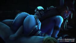 3d animated ass big_ass blizzard_entertainment blue_skin bombowykurczak butt female heroes_of_the_storm kalypsofx large_ass looking_at_viewer male penetration penis sex sound spanking straight sylvanas_windrunner testicles undead undead_(warcraft) undead_male video warcraft world_of_warcraft