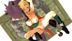 1girls bianca_whitaker blonde_hair dragon_quest dragon_quest_v female horse interspecies jyami kon_the_knight