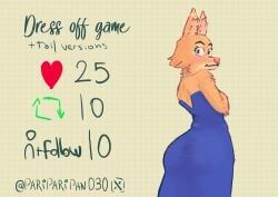 anthro canid challenge clothed diane_foxington dreamworks furry orange_fur pariparipan030 solo the_bad_guys universal_studios