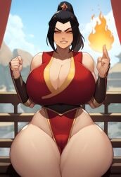 1girls ai_generated arrogant avatar_the_last_airbender azula big_breasts big_breasts black_hair breasts breasts cameltoe clothed clothed_female clothing curvaceous curves curvy curvy_body curvy_female curvy_figure curvy_hips eyebrows eyelashes female female_only fire front_view grin huge_breasts large_breasts light-skinned_female light_skin looking_at_viewer novelai pale-skinned_female pale_skin sitting solo solo_female thick_thighs thighs tight_clothing tight_fit voluptuous voluptuous_female white_skin yellow_eyes