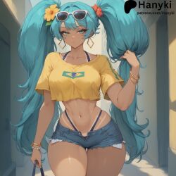 brazilian miku from vocaloid by hanyki