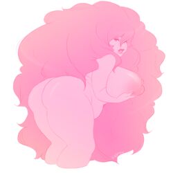 artist_name ass bent_over big_breasts breasts chubby gem_(species) holding_breasts huge_ass huge_breasts kokobuttz large_breasts looking_at_viewer milf naughty_face nude parted_lips pink_hair plump rose_quartz_(steven_universe) slightly_chubby steven_universe thick_thighs very_long_hair wide_hips