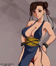 admontanheiro alternate_costume atma94 chun-li cleavage female solo street_fighter