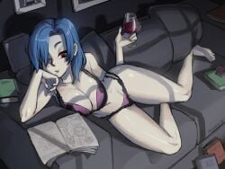 1girls arm_support bare_armpits bare_arms bare_belly bare_calves bare_chest bare_hands bare_hips bare_knees bare_legs bare_midriff bare_navel bare_shoulders bare_skin bare_thighs bare_toes barefoot belly belly_button bewitching_thighs blank_expression blank_eyes blank_stare blue_eyebrows blue_hair blue_hair_female books bra breasts calves child_bearing_hips cleavage collarbone commission commission_art curvaceous curvaceous_body curvaceous_female curvaceous_figure curvaceous_hips curvaceous_thighs curvy curvy_body curvy_female curvy_figure curvy_hips curvy_thighs digital_drawing digital_media elbows emotionless exposed_armpits exposed_arms exposed_belly exposed_chest exposed_hips exposed_legs exposed_midriff exposed_navel exposed_shoulders exposed_skin exposed_thighs exposed_toes feet female female_focus female_only fertile_hips fingers frilled_bra frilled_panties frilled_underwear full_body grey-skinned_female grey_skin grey_skinned_female groin hair_over_one_eye half_naked half_nude high_resolution highres hourglass_figure indoor indoor_nudity indoors kinuko_(kinucakes) knees large_breasts laying_on_couch lean_figure legs lips long_hair lying lying_down lying_on_couch lying_on_side lying_on_sofa midriff naked naked_female naked_woman narrow_waist navel neutral_expression nude nude_female nudity on_side panties parted_bangs purple_bra purple_panties purple_underwear reading red_eyes red_eyes_female semi_nude shoulders sitting skullgirls slender_body slender_waist slim_waist solo thick_thighs thighs toes underwear underwear_only valentine_(skullgirls) wide_hips wine wine_glass