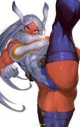 1girls 2022 abs animal_ears artist_name ass bare_shoulders big_ass big_breasts breasts bunny_ears clothing curvy dark-skinned_female dark_skin eyelashes female female_focus female_only fur_collar gloves highleg highleg_leotard highres hips human ibuo large_ass large_breasts legwear leotard long_hair looking_at_viewer miruko muscular muscular_female my_hero_academia navel navel_visible_through_clothes pinup red_eyes revealing_clothes rumi_usagiyama shiny_skin simple_background skimpy sleeveless solo solo_female splits standing_split stockings thick_thighs thighhighs thighs turtleneck voluptuous watermark white_background white_hair wide_hips