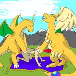 3_claws 5_fingers 5_toes absurd_res all_fours anal anal_sex animal_genitalia animal_penis antennae_(anatomy) bedding blanket claws clenched_teeth closed_eyes countershading detailed_background dragonite feathers feet fellatio feral feral_penetrating feral_penetrating_human fingers generation_1_pokemon generation_9_pokemon genitals group hi_res hinterlandseer holding_head horn human human_on_feral human_penetrated humanoid_genitalia humanoid_penis interspecies knot knotted_penis looking_pleasured male male/male male_focus male_penetrated male_penetrating male_penetrating_male mammal mega_dragonite mega_evolution mouth_closed nintendo open_mouth oral oral_penetration orange_body outside outside_sex penetration penile penis pokemon pokemon_(species) red_penis sex spitroast teeth toes tongue tongue_out trio unusual_wing_placement wings zoophilia