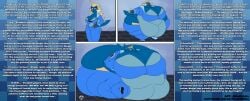 1girls ass ass_expansion bbw big_ass big_breasts blob blue_body blue_clothing bradythewwefan breast_expansion breasts bubble_ass bubble_butt caption captioned cleavage clothing elizabeth_(anascarfan2) fat fat_female fat_rolls female female_only furry huge_ass huge_breasts hyper_ass hyper_breasts immobile inflation mad_n_evil nintendo obese overweight pokemon pokemon_(species) samurott solo ssbbw tagme thick_thighs tracksuit weight_gain wide_hips ych