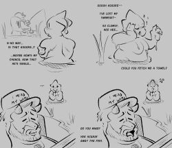 1boy 1girls alphys asgore_dreemurr breasts chubby deltarune female male nude tagme undertale vyralewd