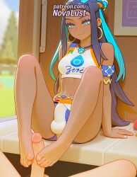 1futa 2025 ai_generated artist_name barefoot breasts bust chest cock dark-skinned_female dark_skin dick earrings feet feet_fetish female foot_fetish foot_play footjob futanari hi_res high_quality high_resolution highres hoop_earrings intersex jewelry long_hair makeup multicolored_hair nessa_(pokemon) nintendo novalust patreon patreon_username penis pokemon sitting smile soles solo_focus stable_diffusion straight toejob toes two-tone_hair uncensored watermark