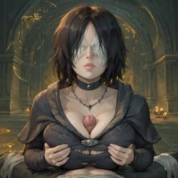 maiden in black from demon's souls by paizumaster69