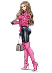 1female 1girls adult adult_female asian asian_female asian_girl ass black_gloves boot_fetish boots brown_hair brown_hair_female clothes dat_ass enkaboots fashion fashionista female female_focus female_only gloves handbag high_heel_boots high_heels jacket knee_boots kneehigh_boots leather leather_boots leather_clothing leather_gloves leather_jacket leather_pants long_hair long_hair_female long_legs looking_at_viewer not_porn original original_character original_characters pink_boots pink_jacket safe safe_for_work seducing seduction seductive_body seductive_gaze seductive_look seductive_pose sfw smiling smiling_at_viewer tall_boots teasing thigh_boots thigh_highs thighhigh_boots thighhighs thighs tight_clothing tight_pants