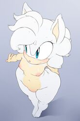 1girls argento ass blue_eyes blush breasts eyelashes female female_only from_above hedgehog mammal nipples original_character puffy_nipples simple_background solo sonic_(series) sophie_(argento) voluptuous wide_hips