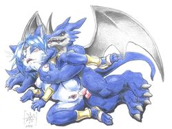 2005 anthro canine digimon duo exveemon female fox fur furry krystal male sawblade_(artist) star_fox straight