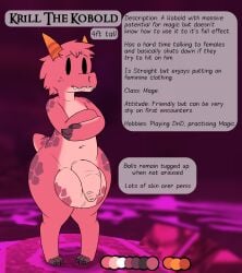 anthro atlyss balls big_balls big_penis foreskin freckles genitals hair hi_res horn kubold_(atlyss) male mikey6193 model_sheet nude penis pink_body pink_hair short_stack solo thick_foreskin thick_thighs unretracted_foreskin wide_hips