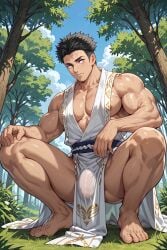 ai_generated ass asshole bara demon_slayer erotic feet fetish gay gay_sex himejima_gyomei mebekingcock penis pussy soaked