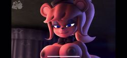 1boy 1girls 3d animated anthro big_breasts big_penis breasts female five_nights_at_freddy's freddy_(fnaf) fredina's_nightclub fredina_(cally3d) frenni_fazclaire human human_on_anthro interspecies male nipples penis pervertguy341 pillarbox shorter_than_30_seconds straight tagme thigh_sex video