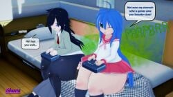 4girls asphyxiation big_ass big_thighs bullying cute cute_face domination face_fart facefarting facesitting fart fart_in_face fart_in_nose fart_on_face fart_torture farting farting_in_face farting_in_nose farting_on_face fat_ass female female_only huge_ass huge_butt huge_thighs human_chair humiliation konata_izumi kuroki_tomoko lucky_star making_fun_of playing_videogame school_uniform schoolgirl shora_gasniffa sitting_on_another sitting_on_face suffocation tagme_(character) thick thick_ass thick_legs thick_thighs watashi_ga_motenai_no_wa_dou_kangaetemo_omaera_ga_warui! wink