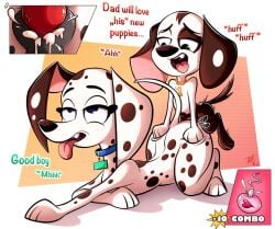 101_dalmatian_street 101_dalmatians 1boy1girl 2025 age_difference animal_penis animal_pussy artist_logo ass black_body black_fur black_spots blue_eyes canid canine canine_penis canine_pussy canis cartoon cartoony cheating cheating_wife cheating_with_son collar cub cum cum_in_pussy cum_inside cumshot dalmatian delilah_(101_dalmatians) dialogue digital_drawing_(artwork) digital_media_(artwork) dimitri_1_(101_dalmatians) disney dog_collar doggy_style doggy_style_position doggystyle_position domestic_canine domestic_dog duo duo_focus egg_cell english_dialogue english_text fangs female female_canine female_dog female_feral female_penetrated furry furryart green_eyes hi_res high_resolution highres impregnate impregnating impregnation incest knotted_penis large_ears larger_female male male/female male_canine male_cub male_dog male_feral male_on_female male_penetrating male_penetrating_female mother mother/son mother_and_son older older_female older_female_and_younger_male open_mouth open_smile penetrated penile_penetration penis penis_in_pussy pkbrnsh0ck_(artist) pussy sex sex_from_behind sexy_pose simple_background size_difference smaller_male smile smiling son sperm_cell spots spotted_body spotted_fur tail text thick_ass thick_butt tongue tongue_out white_body white_fur white_spots young younger_male younger_penetrating_older