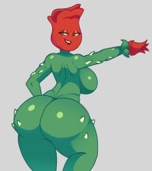 1girls anthro anthrofied ass breasts breasts female flora_fauna hcyclops66 plant plant_girl plant_humanoid plantie plants_vs._zombies plants_vs_zombies popcap_games pussy rose_(pvz)