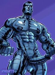 abs balls bara biceps big_balls big_penis colossus erection male male_nipples male_only manly marvel marvel_comics muscular_male nipples nude pecs penis x-men