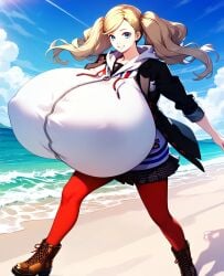 1girls ai_generated ann_takamaki big_breasts blonde_hair breasts breasts_bigger_than_torso cleavage curvy enormous_breasts female grey_eyes huge_breasts hyper_breasts jiuyang-hsien large_breasts light-skinned_female light_skin massive_breasts medium_hair persona persona_5 solo thick_thighs top_heavy twintails wide_hips