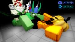 3boys 3d ass baseplate black_legs black_penis deepthroat furry furry_male gay gay_sex green_body knot ktiiejiju_(artist) parlo penis pumpkin roblox roblox_avatar robloxian self_upload sucking_penis tagme thatboredgamer