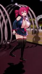 big_breasts bouncing_breasts breasts clothing dancing dekapaiyukari enormous_breasts facominn female gigantic_breasts huge_breasts iwabner_girls_hentai kasane_teto massive_breasts mikumikudance mmd syobons_(shupi-san) tagme twin_drills twintails utau video vocaloid