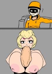 big_breasts big_penis brawl_stars breasts caffa226 charlie_(brawl_stars) female male oral oral_sex original_character penis