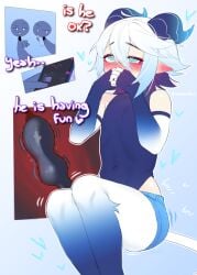 2d 2d_artwork anon big_ass caelum(vtuber) caelum_vt comic comic_page demon demon_horns demon_tail dialog dirty_talk femboy femenine lovense male male/male male_only public public_humiliation public_nudity public_sex sex sex_toy sex_toy_in_ass sex_toy_insertion skinny_male yaoi