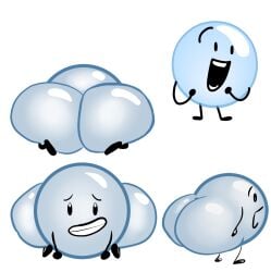 battle_for_dream_island bbw bfdi blehbluhp3 bottom_heavy bubble bubble_(bfdi) bubble_butt cute hyper_ass object_show object_shows simplex solo sprunki tagme waddling_head