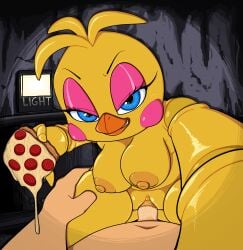 2024 absurd_res animatronic anthro anthro_penetrated areola avian beak big_areola big_breasts big_nipples bird blue_eyes bodily_fluids breasts chicken erection female female_penetrated five_nights_at_freddy's five_nights_at_freddy's_2 food four-pundo galliform gallus_(genus) genital_fluids genitals grin hi_res huge_areola huge_breasts huge_nipples human human_on_anthro human_penetrating human_penetrating_anthro interspecies looking_at_viewer machine male male/female male_penetrating male_penetrating_female mammal nipples non-mammal_nipples nude orange_beak penetration penile penile_penetration penis penis_in_pussy phasianid pizza pizza_slice pupils pussy robot scottgames sex smile toy_chica_(fnaf) vaginal_fluids vaginal_penetration vaginal_penetration yellow_body