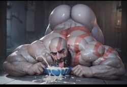 ai_generated bald bald_man bara bara_ass bara_tiddies bara_tits beard big_ass big_butt big_muscles bodybuilder bubble_ass bubble_butt cum_bowl daddy dat_ass dilf dog_bowl dumptruck_ass dumptruck_butt eating_cum enormous_ass enormous_butt facial_hair fat_ass fat_butt gigantic_ass gigantic_butt god god_of_war hairy hairy_ass hairy_male huge_ass huge_butt huge_muscles humiliated humiliation juicy_butt kratos large_ass large_butt large_muscles licking_cum male male_focus male_only masculine masculine_male massive_ass massive_butt massive_muscles mature_male muscle muscles muscular muscular_arms muscular_ass muscular_back muscular_bimbo muscular_bitch muscular_legs muscular_male muscular_thighs nsfwmaker old_man older_male plump_ass plump_butt red_markings round_ass round_butt solo_male thick_ass thick_butt thick_thighs warrior white_body white_skin