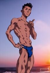 1boy ai_generated ass_focus big_ass big_butt conner_kent dc dc_comics solo superboy superboy_(conner_kent) superboy_(young_justice) tagme twink young_justice