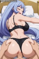 ai_generated aindroidparanoid anal anal_insertion anal_sex ass ass_focus big_ass big_breasts big_butt blue_eyes blue_hair boku_no_hero_academia breasts busty cock curvy doggy_position doggy_style doggy_style_position doggystyle fat_ass female_only from_behind grabbing_ass hadou_nejire hips huge_ass huge_breasts huge_cock large_ass large_breasts large_butt large_penis lingerie long_hair lying my_hero_academia narrow_waist nejire_hado nipples on_bed penis slim_waist squeezing_butt stable_diffusion superheroine voluptuous wavy_hair