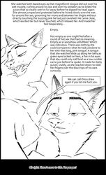 2017 against_wall anthro black_and_white bottomless canine carrying cheek_tuft clothed clothing comic cunnilingus dialogue disney duo english_text female fox half-closed_eyes head_grab judy_hopps lagomorph licking licking_lips male mammal monochrome nick_wilde oral pussy pussy_juice rabbit saliva sex straight sweat sweatdrop text thewyvernsweaver tongue tongue_out tuft vaginal_penetration zootopia