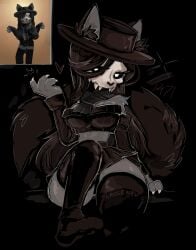 1girls 2d 2d_(artwork) 2d_artwork black_clothing breasts cleavage clothed clothing female leggings legs legwear reference_image roblox roblox_scpf robloxian scp-1471 scp-1471-a scp_foundation skirt skull solo ssseaweed1 tagme