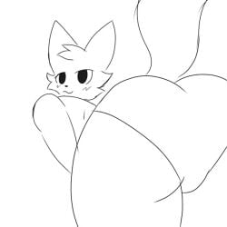 1boy :3 animated anthro ass ass_focus big_ass big_butt boykisser boykisser_(meme) felid feline femboy fluffy_tail furry looking_at_viewer male male_only meme monochrome panties pulling_panties silly_cat_(mauzymice) simple_background solo tagme tail thick_thighs underwear wedgie white_body white_fur wink winking_at_viewer