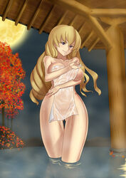 blonde_hair celestine_charleroi female steel_chronicle towel zgwg