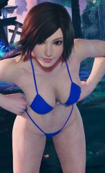 asuka_kazama bent_over big_breasts bikini cleavage envy15re2lm female female_only kazama_asuka mod tekken tekken_8 thick_thighs