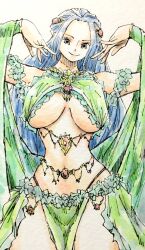 blue_hair dress female female_only large_breasts nefertari_vivi one_piece puipui tagme