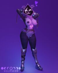 1girls 3d 3d_(artwork) 3d_model 3d_render anthro bear big_breasts breasts breasts_out eclipse3d female female_only fortnite fortnite:_battle_royale furry furry_female naked naked_female nipples posing raven_team_leader raven_team_leader_(fortnite) video_game video_games